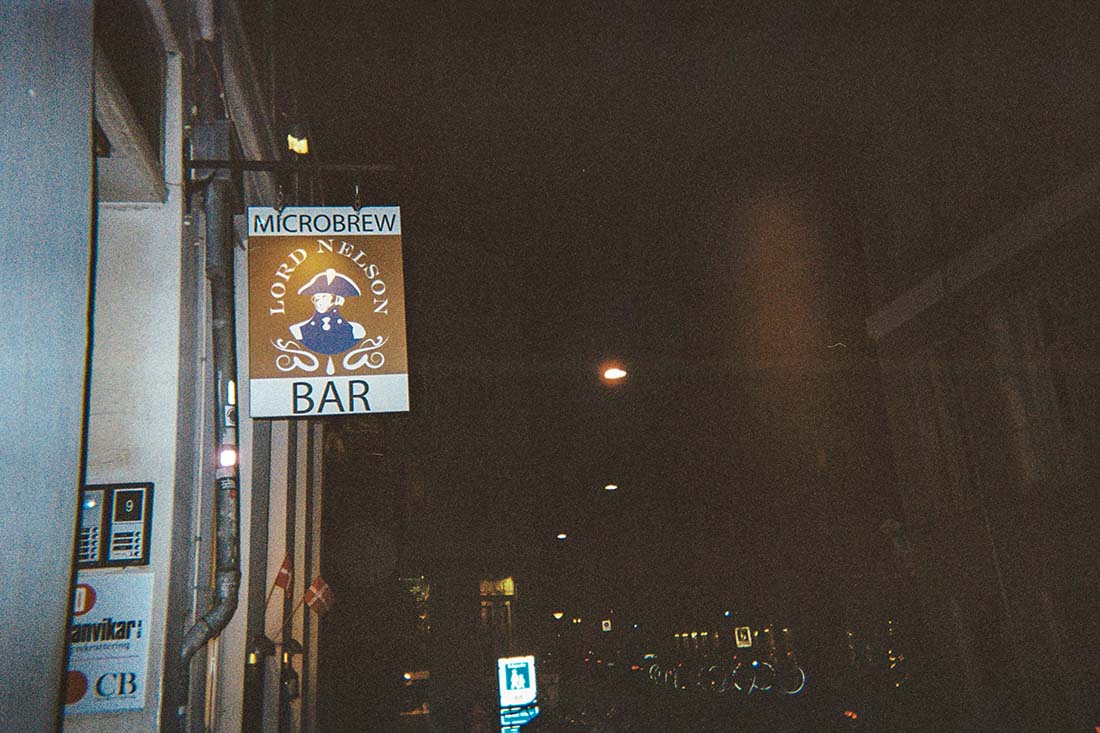 Hyskenstræde, the Copenhagen street where Lord Nelson has made its home