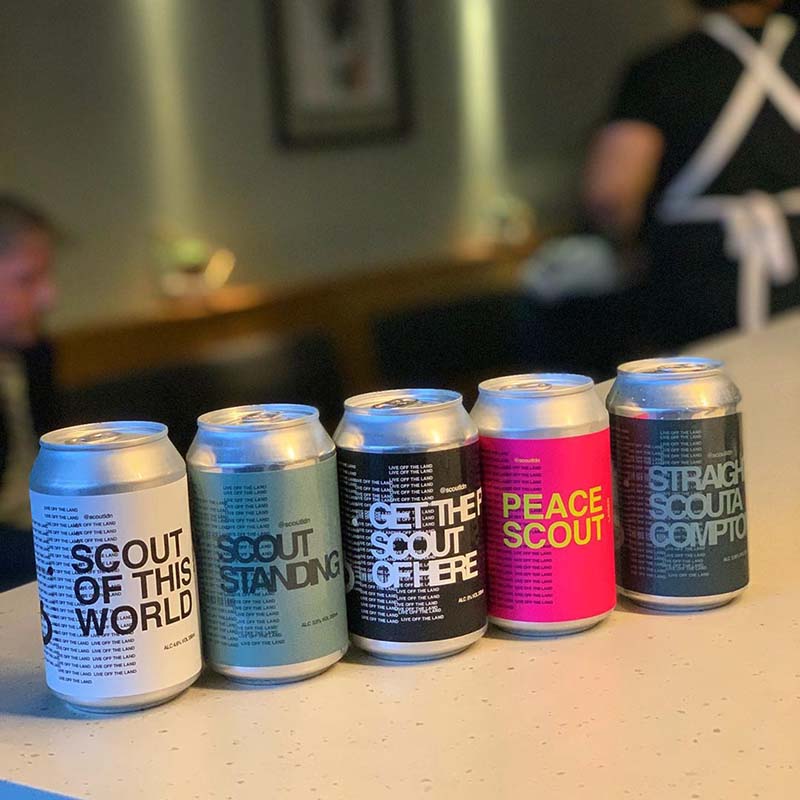 Scout London's own craft beer range, created in collaboration with The Inkspot Brewery