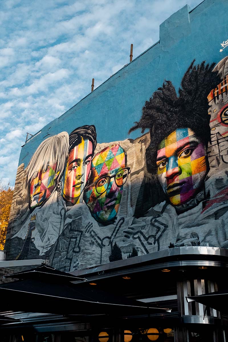 Eduardo Kobra's Mount Rushmore mural